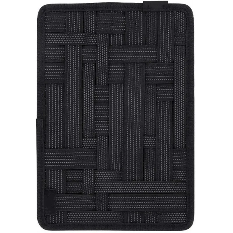 لوحة تنظيم شريط مرن - إدراج محمول للسفر مع جيب بسحاب، أشرطة تمدد متعددة للكابل/مستحضرات التجميل/الأدوات، معلقة #4