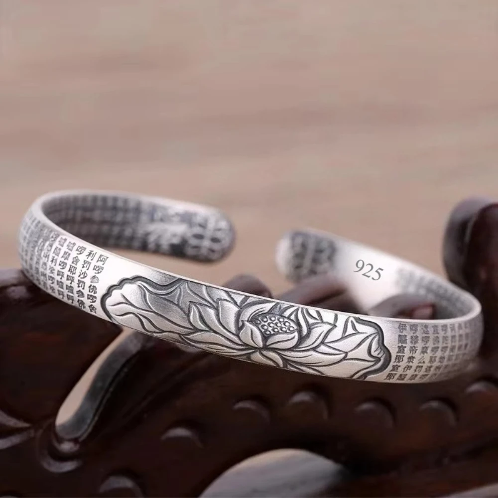 925 Sterling Silver Bracelet For Women men Fashion Wedding Party Cute Lady Handmade weaving Jewelry adjustable retro Beautiful