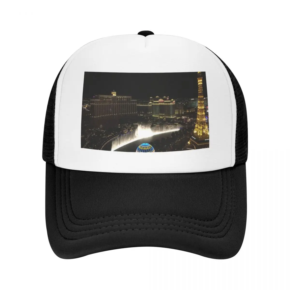 Bellagio Fountains Las Vegas Baseball Cap Big Size Hat Streetwear Man Women's