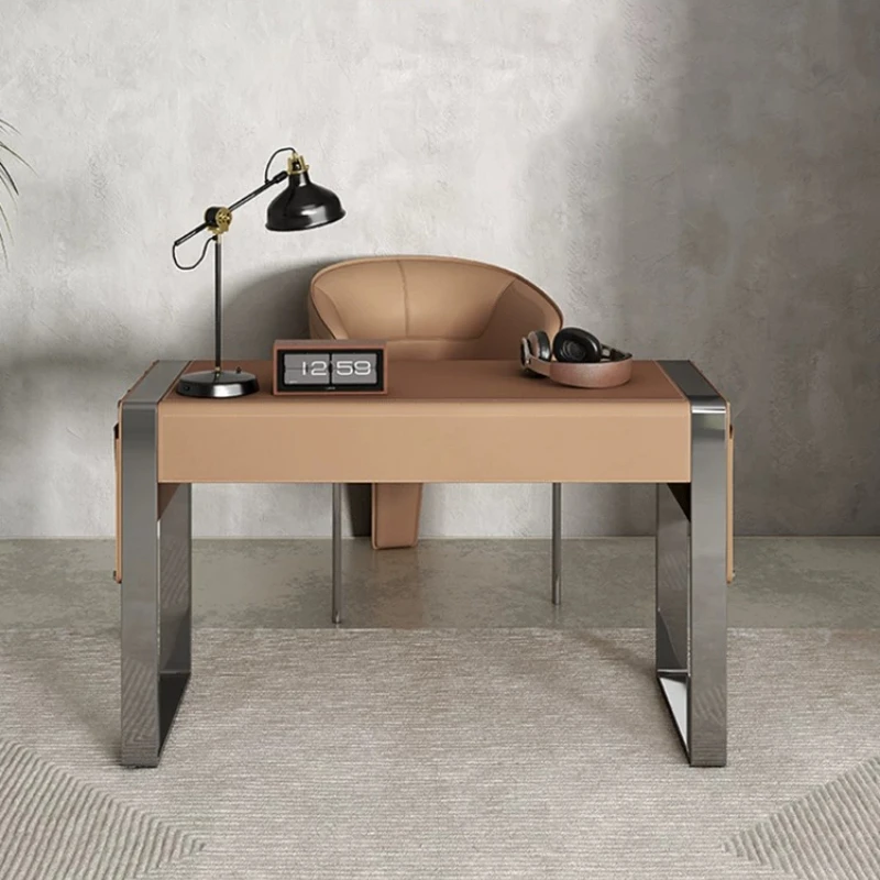 Table Modern simple computer table Italian minimalist light luxury small apartment bedroom study table