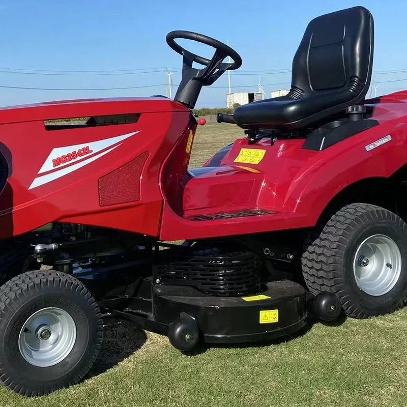 38 Inch 12.4HP 452cc Self Propelled Riding Lawn Mower with LED Headlights Model S-26 OEM Large Yard Estate