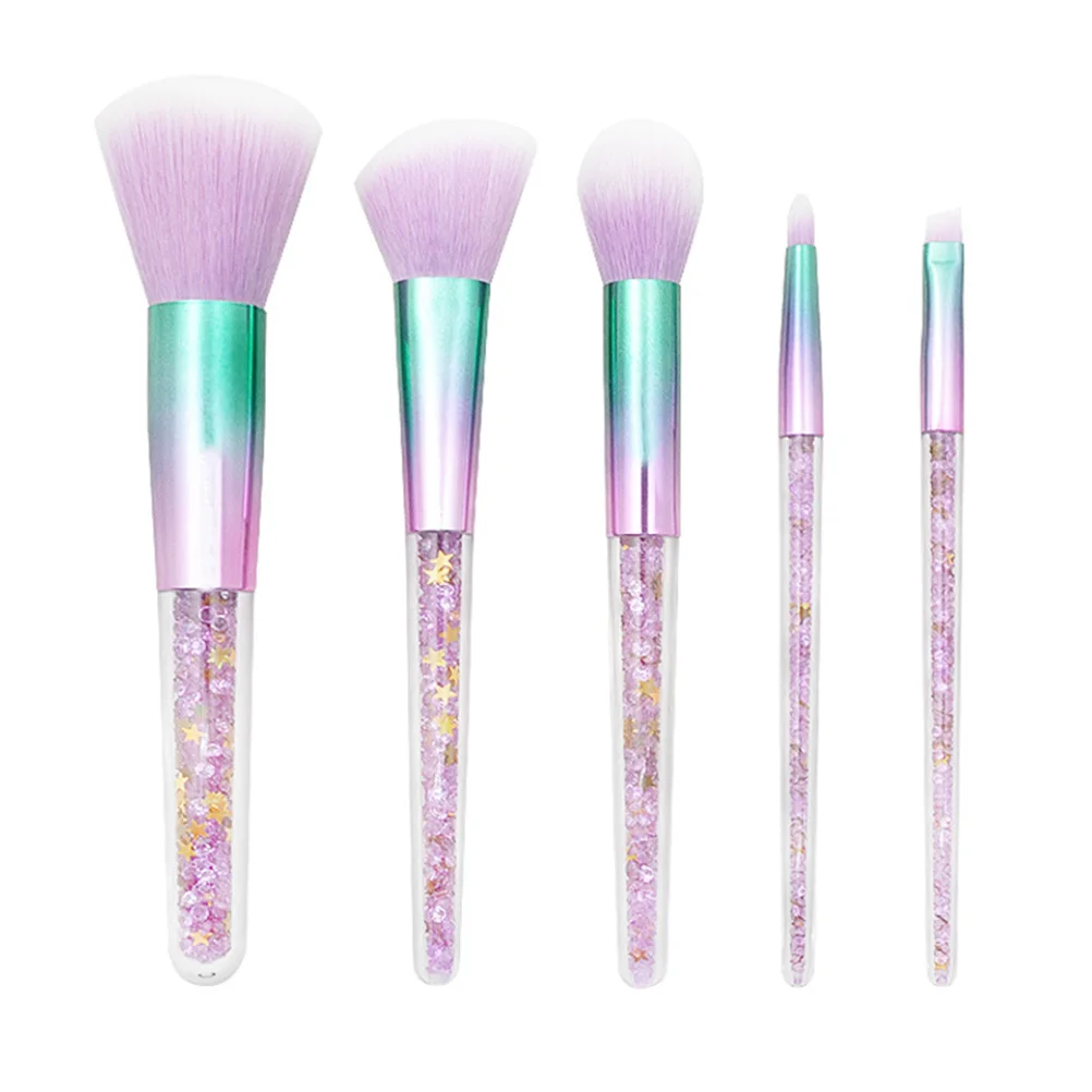 5-delig / 1 make-upborstelset Foundation Oogschaduwkit Borstels voor Lady The Face Professionele vloeibare damesblushwangen