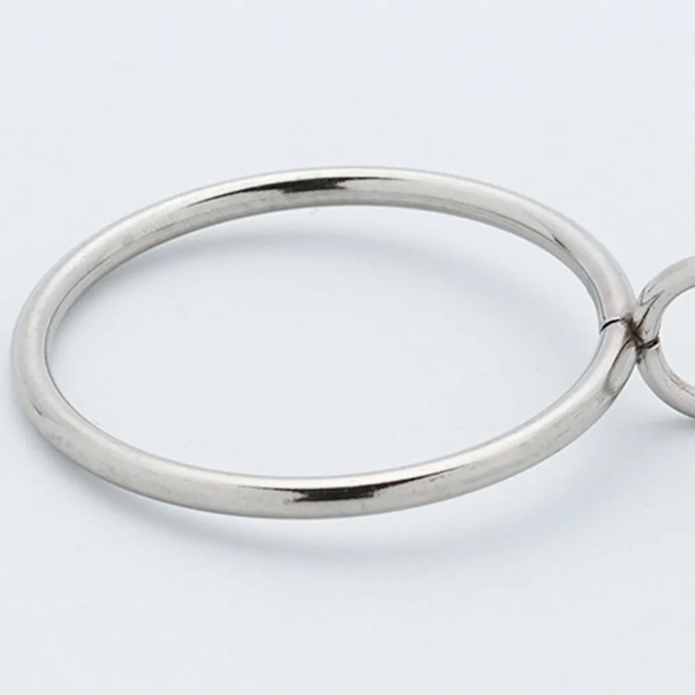 

10Pcs Robust Stainless Steel Curtain Rings Multipurpose Bathroom Shower Circle Heavy Duty Hanging Support for Bedroom Window