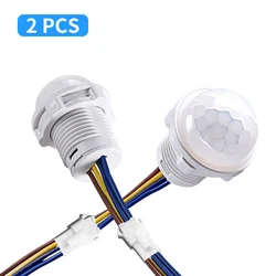 Détecteur de mouvement extérieur intérieur lumière infrarouge maison automatique capteur de corps humain interrupteur d'éclairage Ac110-240v Cisco LED 2 pièces