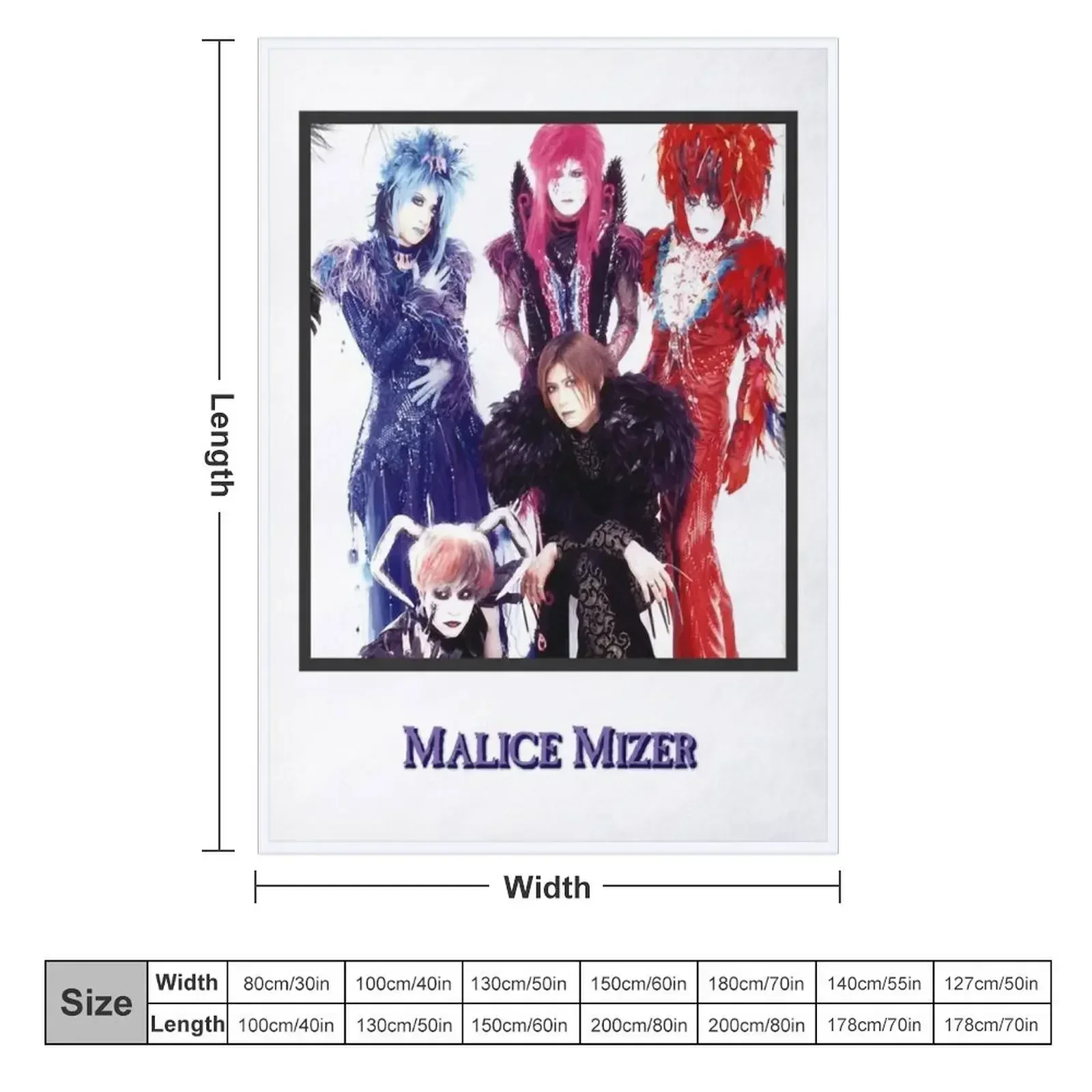 Lover Gifts malice mizer Retro Vintage Throw Blanket couch cozy soft plush fuzzy picnic outdoor blanket
