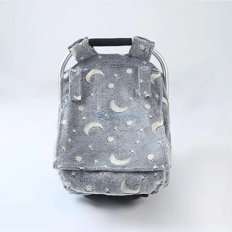 F1CB 아기 요람 커버 부드러운 통기성 카트 좌석 슬리브 방풍 바구니 가드