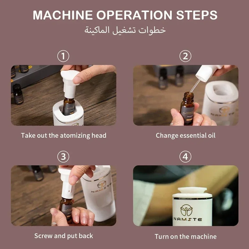 Car Air Freshener  6-Pack Premium  Fragrance Oils  Car Aromatherapy Machine Humidifier 10ML