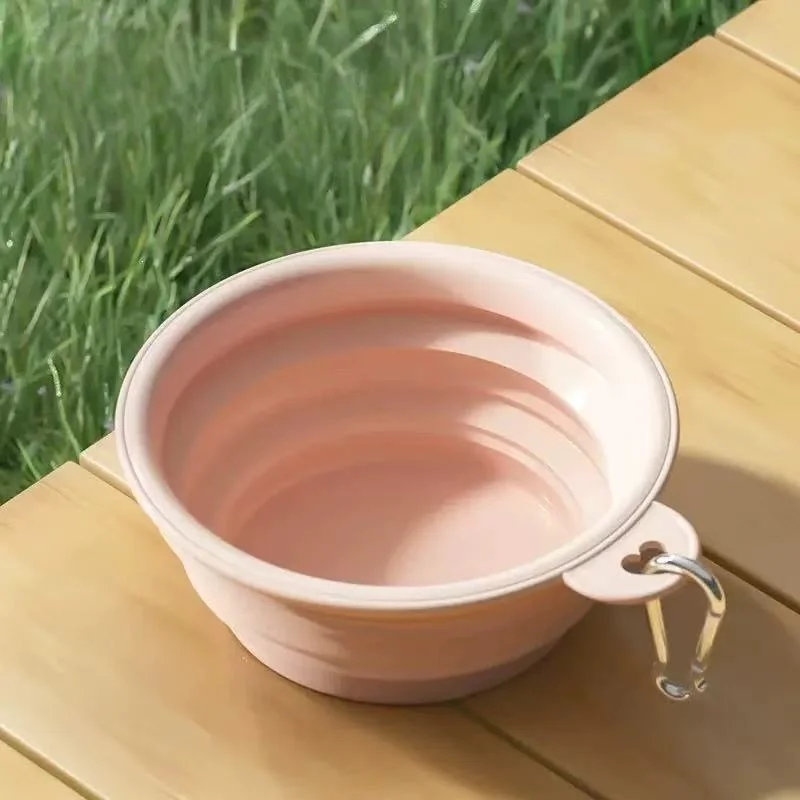 Foldable Pet Bowl, Portable Travel Water Bowl, Outdoor Drinking Feeding Basin for Dogs and Cats view 6