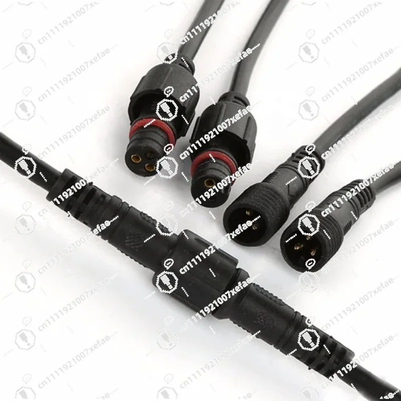 22AWG 24AWG custom outdoor LED waterproof connector extension cable