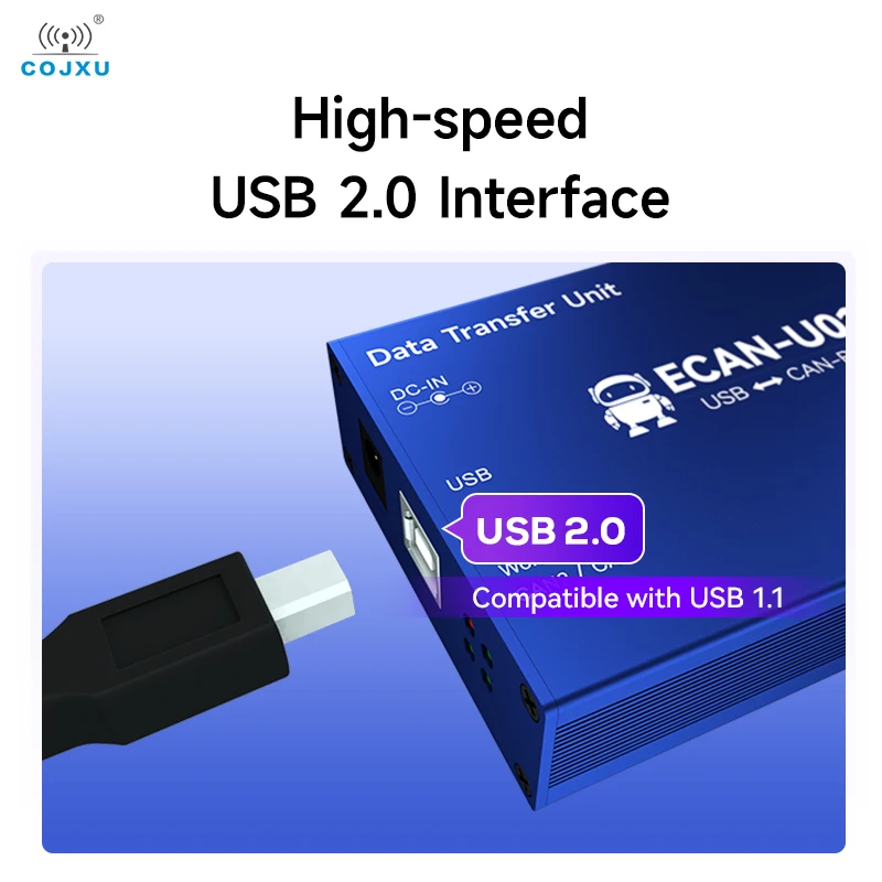 Imagem -04 - Can para Usb Converter Bus Analyzer Can2.0 Debugger Can-bus Transceptor Bidirecional Cojxu Ecan-u01s Relé Portátil