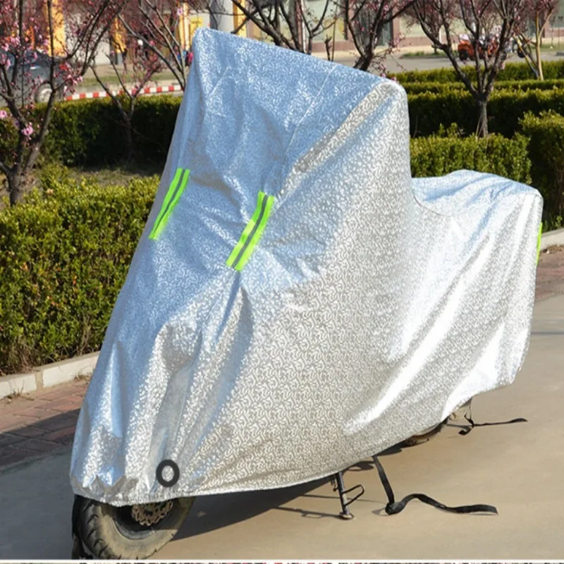 

Oxford Cloth Insulated Electric Car Cover - Sun Protection & Rainproof, Practical Scooter Sunshade Cover for Outdoor Use