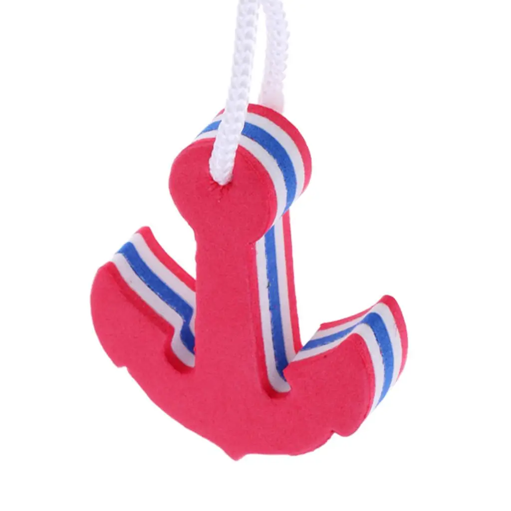 Marine Floating Key Chain EVA Foam Bright Color Anchor Shape for Boat Sailing Nautical Accessories - view 6