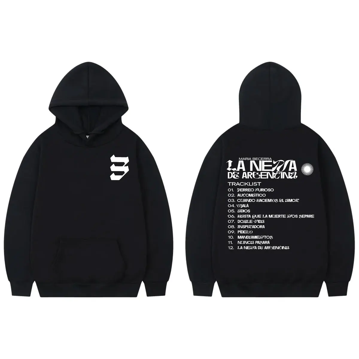 

Singer Maria Becerra Album Print Hoodie Men Women Clothing Harajuku Pop Music Pullovers Fashion Casual Long Sleeve Sweatshirts