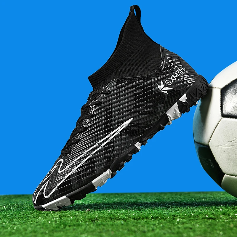 

Double Star Authentic Men's Football Boots, Teenager & Student Adult TF Turf Cleats, Professional Sports Match Special Training