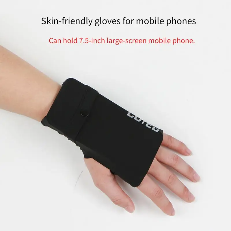 Phone Wrist Storage Band Easy To Clean Phone Wrist Storage Band Riding Wristband Pouch Running Armband For Running Cycling Gym