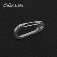Titanium Alloy Thickened Key Chain Buckle Outdoor EDC Keyring Accessories