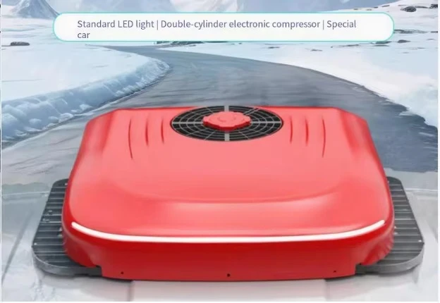 كامبر RV سقف كهربائي 12 فولت تكييف الهواء على السطح 12 فولت شاحنة 24 فولت مكيف هواء لوقوف السيارات #4