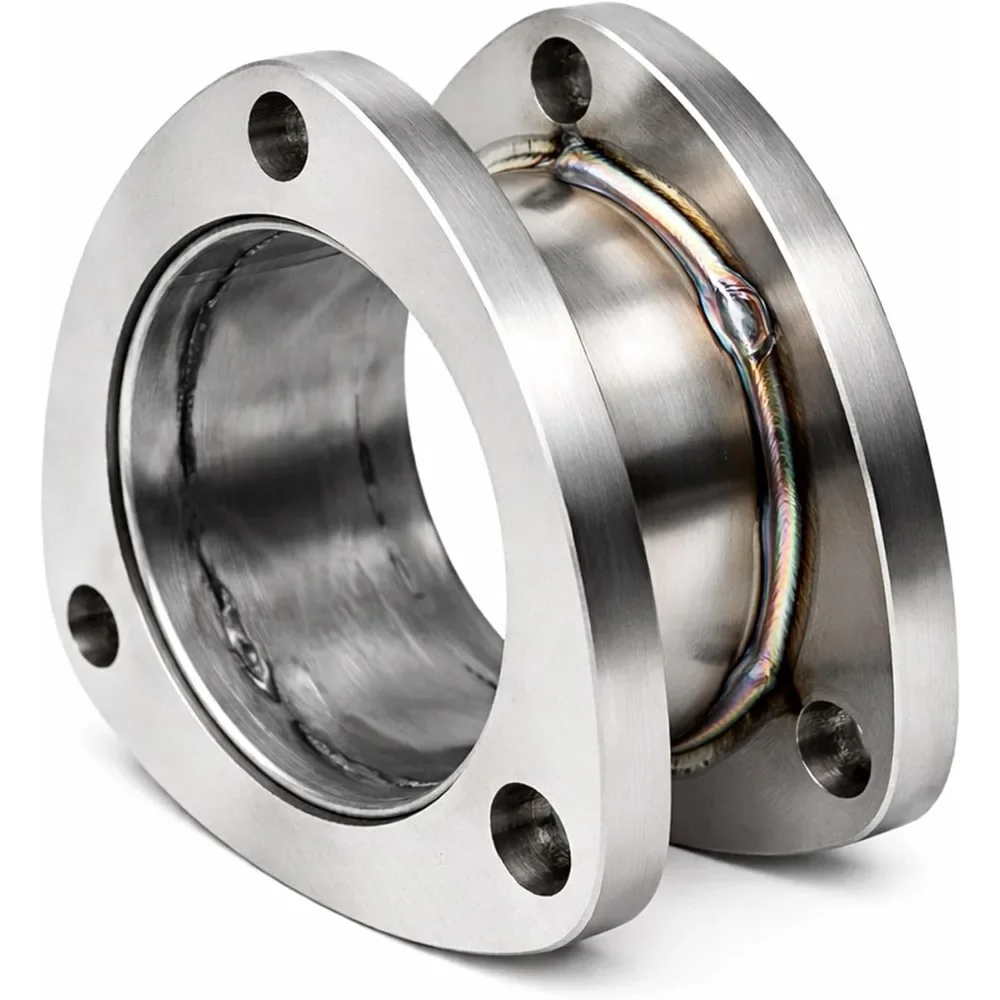 

Соединитель выхлопной трубы с двойным фланцем, 3 дюйма внешний диаметр, 3 болта, нержавеющая сталь T304, сварной адаптер, универсальный соединительный элемент