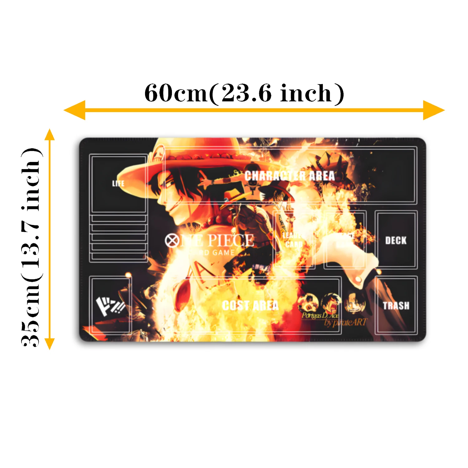 

One Piece Card Mat Luffy Teach OPCG Battle Card Game Single Player Battle Card Mat Anime Gift Toy