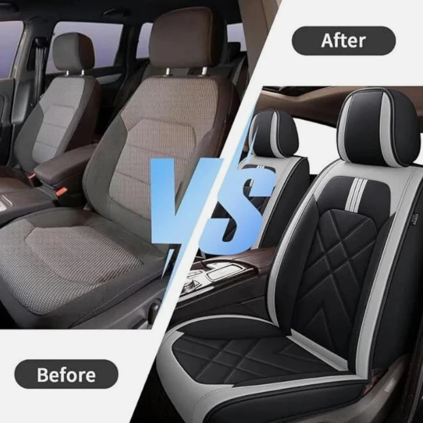Anti-Slip  Breathable Car 5 Seat Cover For Toyota Camry 2007-2018 Front+Rear Seat Cushion Pad Full Set Adjustable Straps view 4