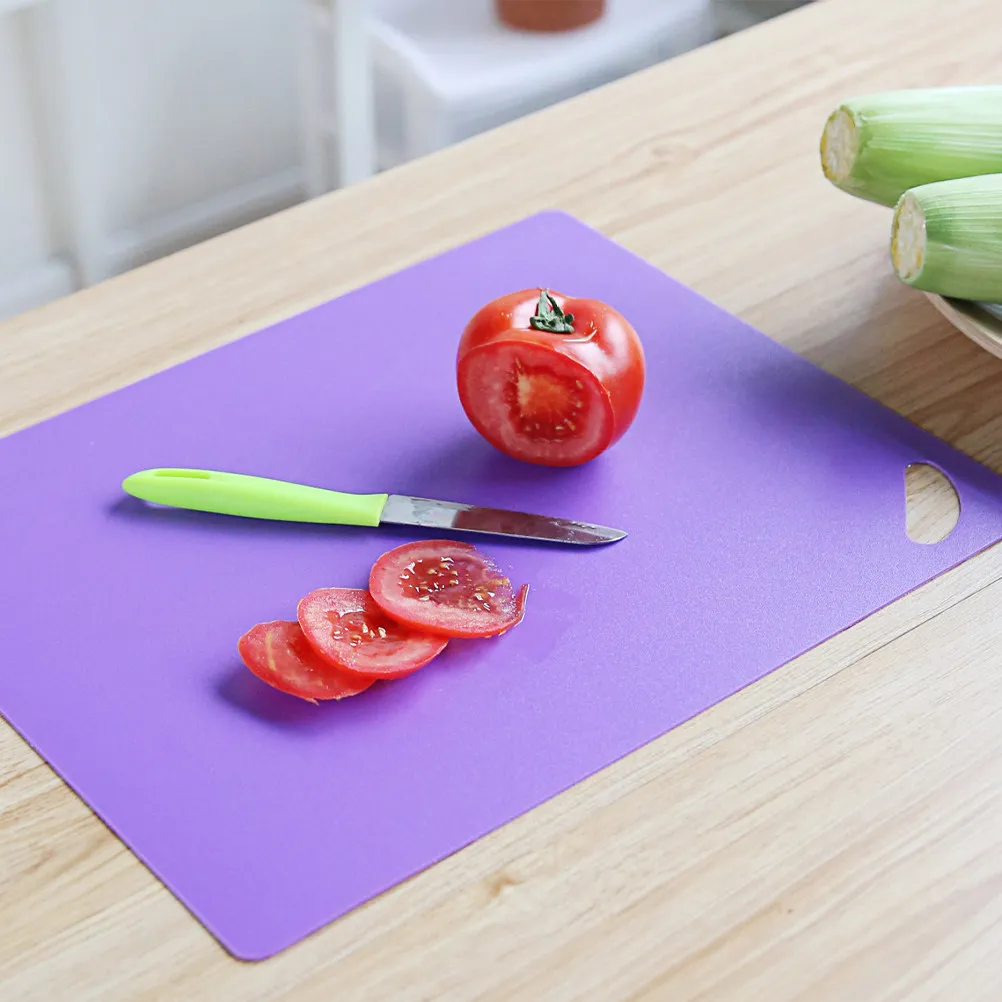 

Набор из 6 нескользящих пластиковых разделочных досок для кухни, легко моются, для нарезки фруктов, овощей и мяса, разные цвета