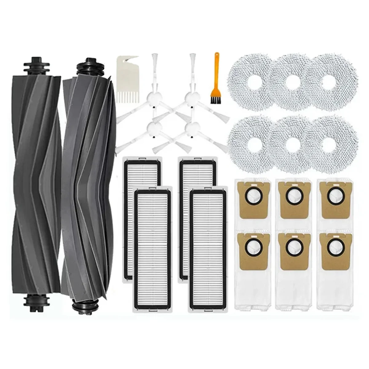 

AUU-For Bot L20 Ultra / X20 Pro Accessories Robot Vacuum Cleaner Parts Main Side Brush Hepa Filter Mop Rag