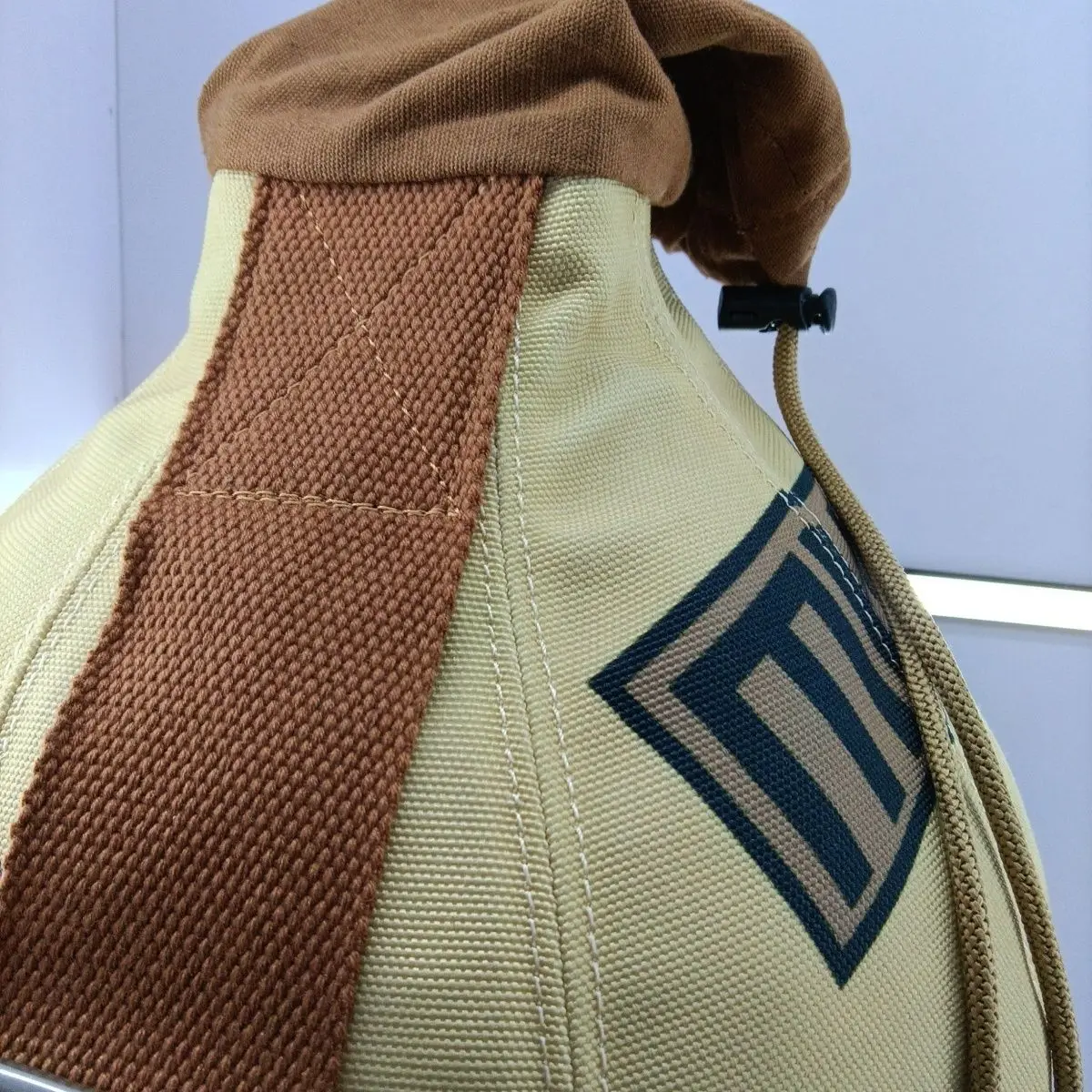 Cos Accessory Cosplay Naruto Gaara Gourd Shape Backpack Canvas Prop Bag Uzumaki Anime Shoulder Satchel Bag Kid Fangift Halloween