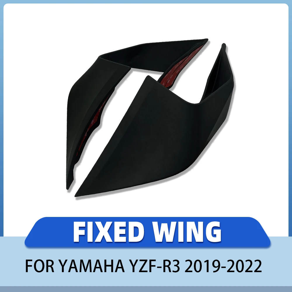 Motorcycle Fixed Wing For YAMAHA YZF-R3 Modified Aerodynamic Flanker Fittings 2019 2020 2021 2022