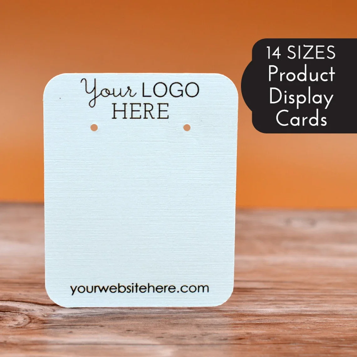 100pcs 14 SIZES | Custom Earring Cards with Your Logo Jewelry Display Cards - Product Display