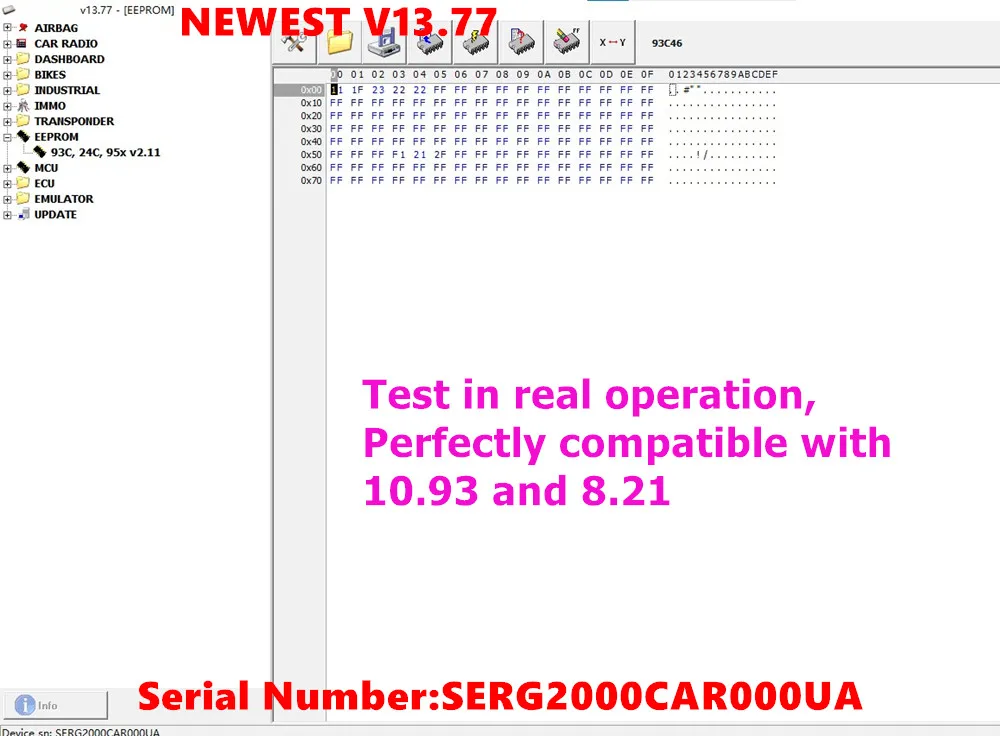 CARPROG V13.77 V8.21 V10.93 Full Set 21 Adapter Auto ECU Chip Tuning Tool Universal ECU Repair Tool Carprog 8.21 Online Version