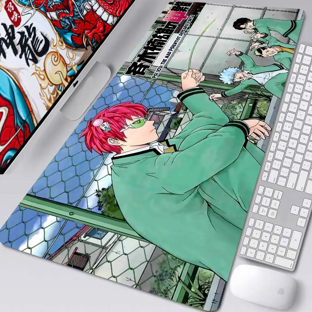 The Disastrous Life Of S-Saiki K Anime Mousepad Non-slip Suitable For Office Computers Laptops E-sports Game Desk Mats XXL Keybo