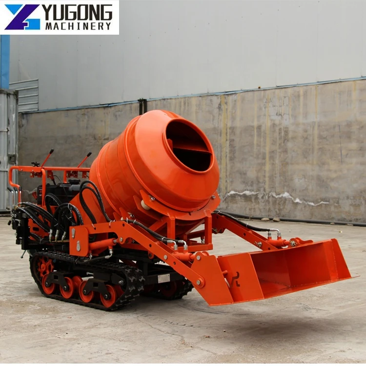 YG Concrete Mixer Tracked Dumper Cement Mixer of 350L Self-Loading Crawler Concrete Mixer Machine /truck Mounted Concrete