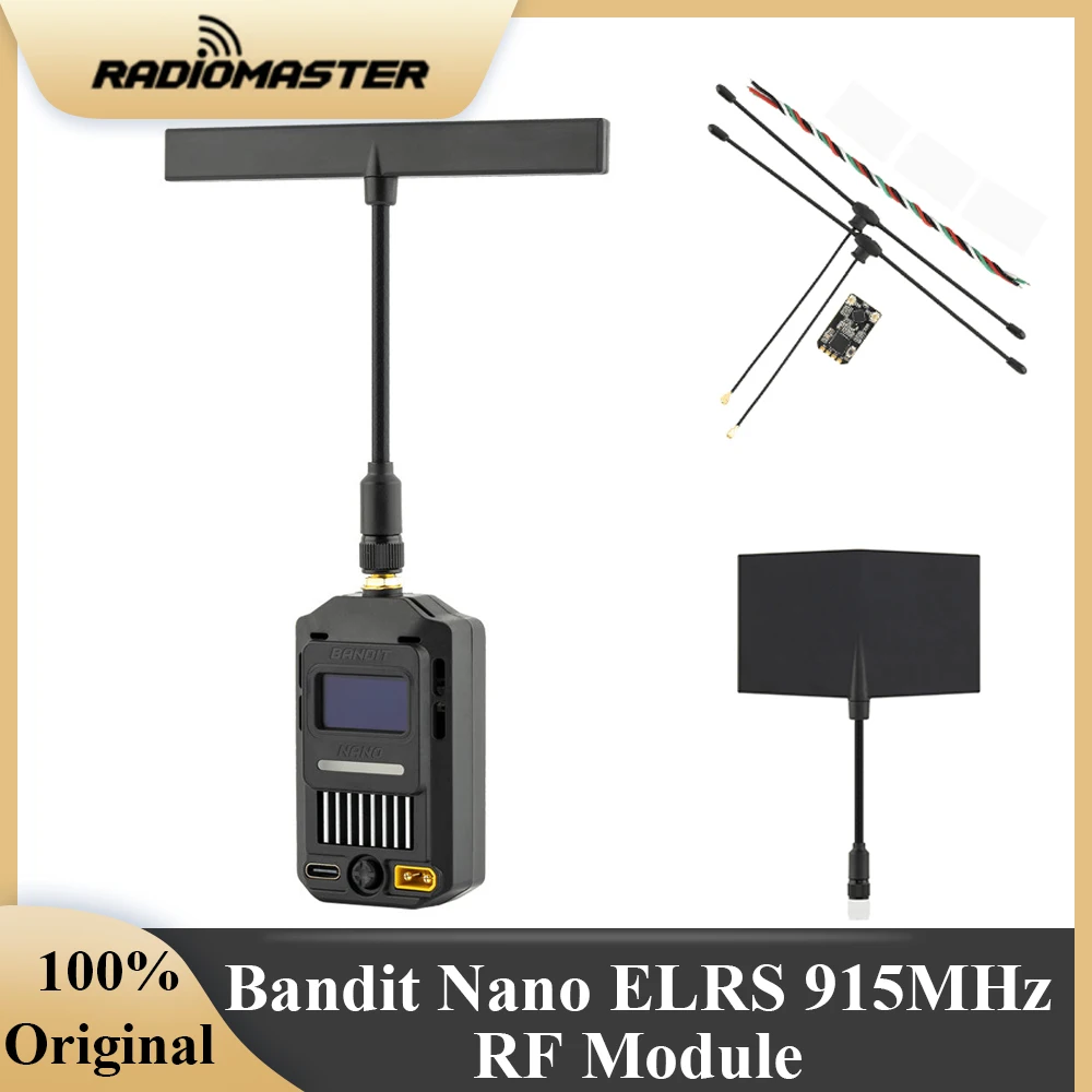 RADIOMASTER Bandit Nano ExpressLRS 915MHz RF Module for Zorro Pocket MT12 with BR3 Receiver Moxon Antenna For FPV Airplane Drone