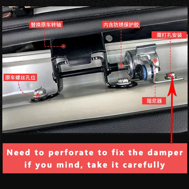 Land Cruiser Damper for Land Cruiser Tailgate Trunk Guard Plate Switch Shock Absorption Buffer Modification
