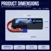 2.54s Zeee-3/4sバッテリー,14.8v,120c,10000mah,ソフトケース,RCカー,タンク,トラック,電車,無線制御部品用のプラグ付き,2個 2