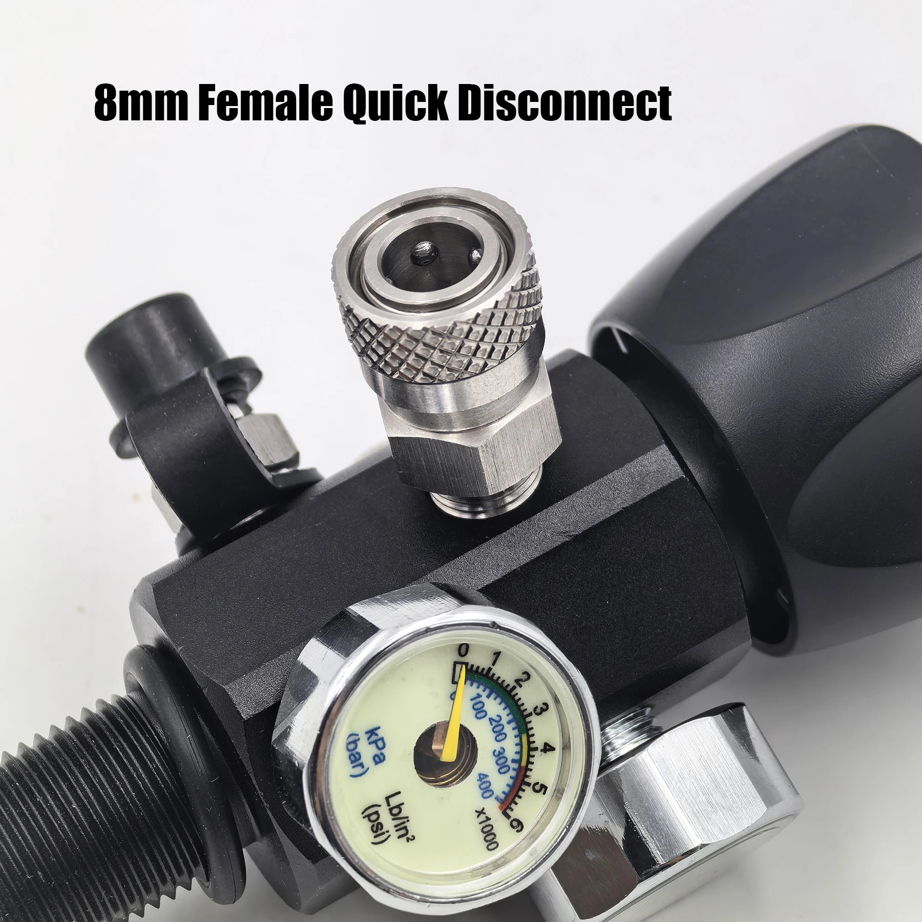 DIN Valve for High Pressure Compressed Air Cylinder Bottle 4500psi/300bar, Quick Inflating and Deflating, Refill Fill Station view 4
