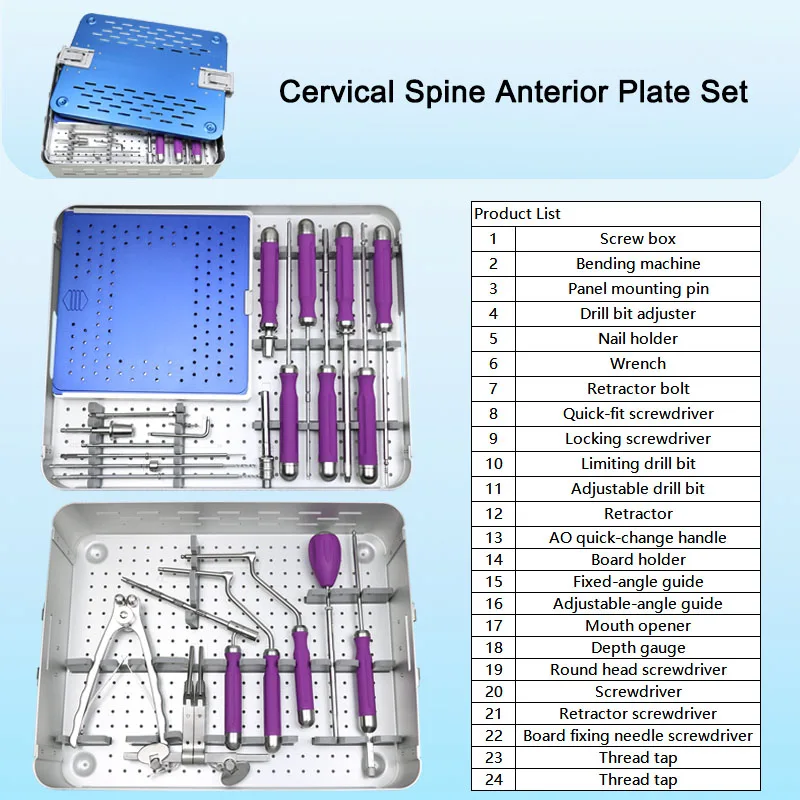 Anterior Cervical Plate Surgical Instruments Autoclavable Spinal Surgical Tools High Quality Instruments Orthopedic Veterinary