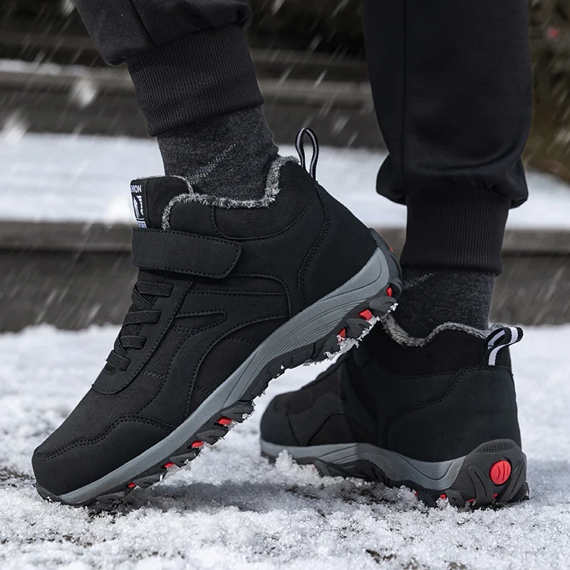 

ELUVA/мужские зимние ботинки, термостойкая защитная обувь, противоскользящие зимние ботинки для мужчин, теплые легкие уличные рабочие ботинки