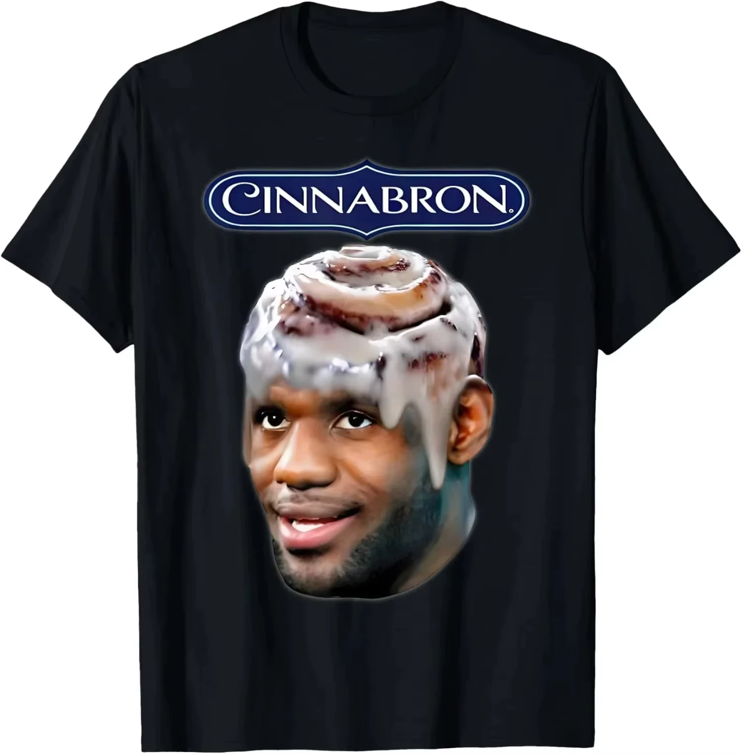 

Cinnabron Funny LeBron Graphic Meme T-shirt Women's Fashion Unisex High Quality Short Sleeve Men T Shirt Tops Streetwear Tee