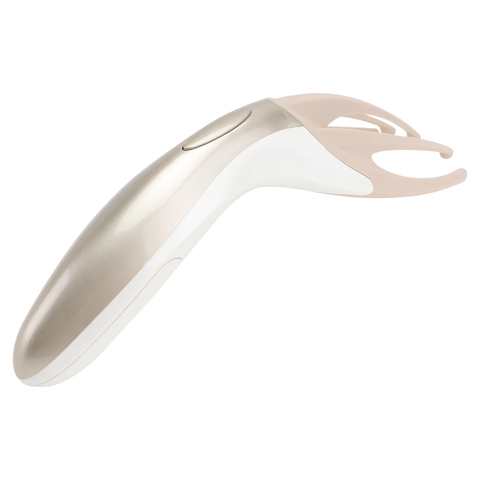 

Electric Scalp Massage Comb Gold Smooth Handle Round Tip Abs Pom Material Metal Spray Lacquer Head Massage Tool For