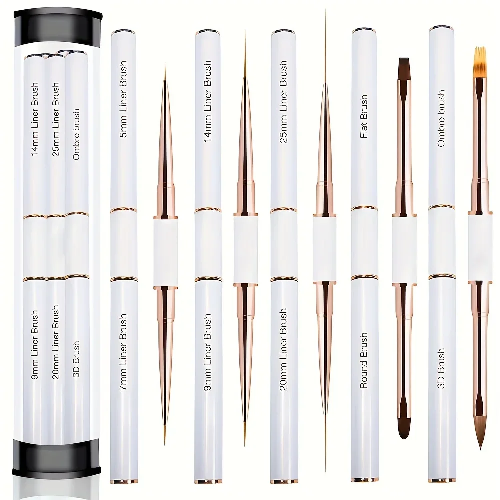 

5Pcs Dual End Nail Art Pen Brushes