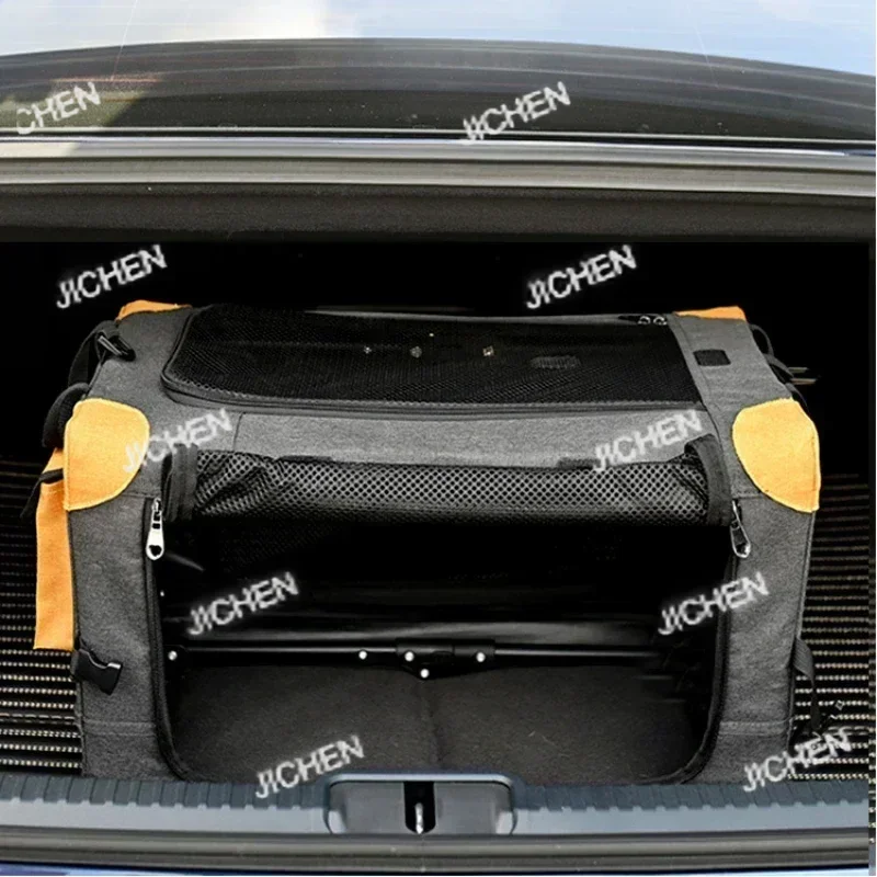 

CSJC Pet Car Dog Cage Foldable Cat Doghouse Indoor Outdoor Dog Tent Portable Pet Suitcase Bag Aviation Cage Multi-purpose Dog Ke