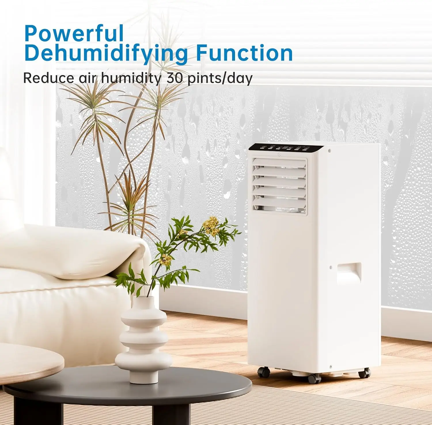 9000BTU Air Conditioning Unit, 4-In-1 Portable Air Conditioner With Window Kit,  For Home Living Room Bedroom Dorm Camping Car