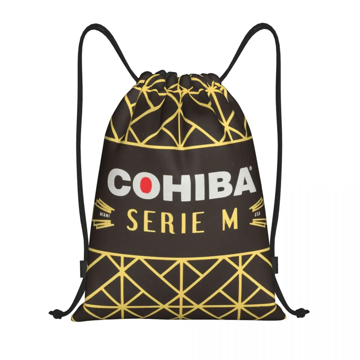 

Пользовательская кубинская сигара Cohiba, сумка на шнурке для мужчин и женщин, легкий спортивный рюкзак для хранения в тренажерном зале