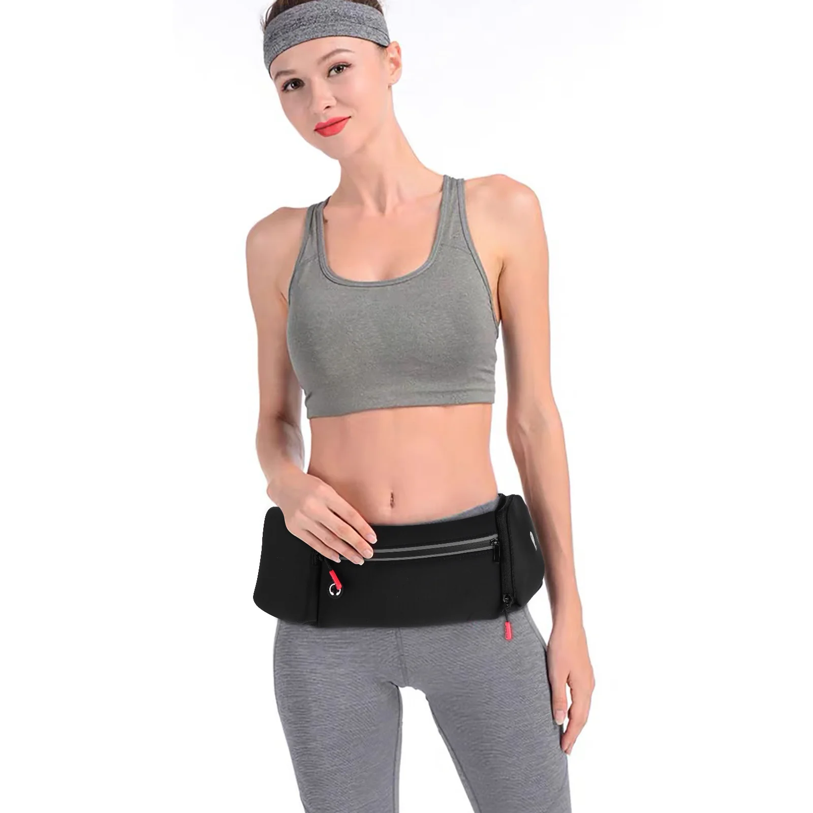 Lightweight Water Resistant Waist Pouch Big Capacity Mobile Phone Bag for Running Workout Sports Outdoor Travel Fitness