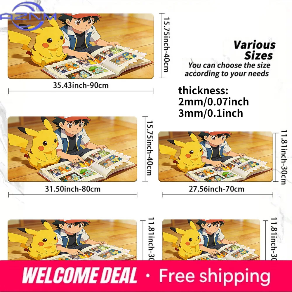 pokemon-ash-pikachu-photo-album-gaming-mouse-pad-tapete-de-mesa-antiderrapante