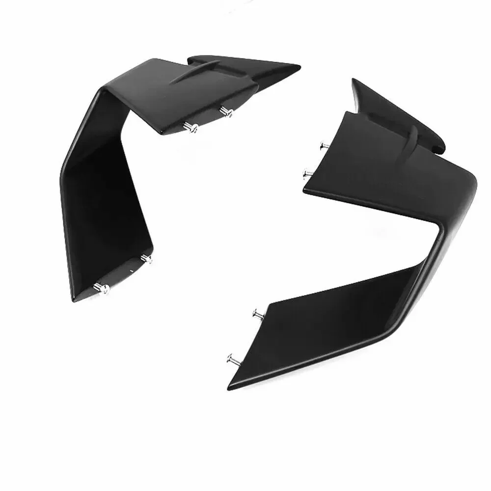 For BMW S1000RR M1000RR 2019 2020 2021 2022 Matte Black Front Spoiler Fxed Wind Winglets