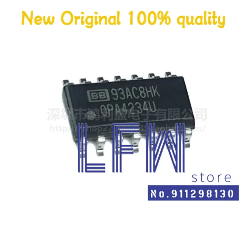 5pcs/lot OPA4234UA OPA4234U OPA4234 SOP14 Chipset 100% New&Original In Stock