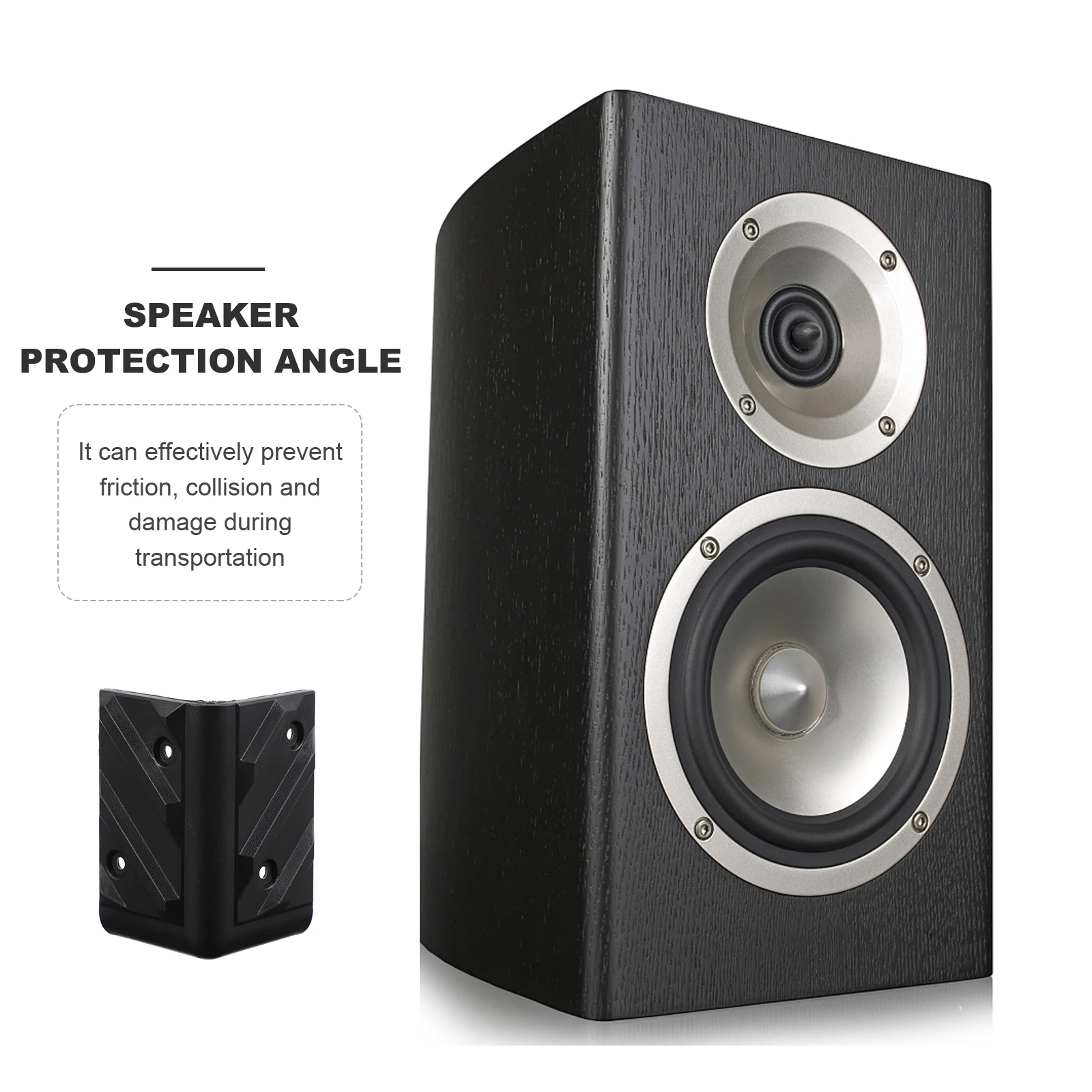

Anti collision Protective Corners 10 Sets Stage Speaker Protectors Guard Right Angle ABS Cushion Reusable Wrap Cover