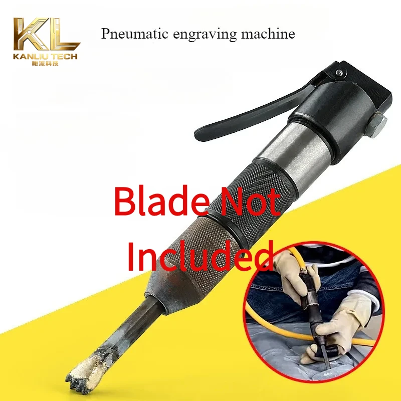 Head Pneumatic Carving Pen, Alloy Chisel Tip for Stone Relief, Chiseling & Edge Trimming, Multiple Tips Optional
